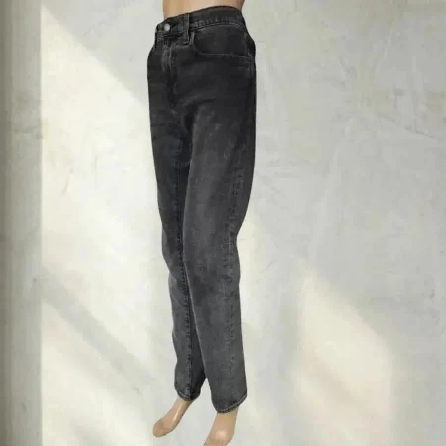 Levis premium 502 coupe straight - cintura alta - elástico - cinza – photo 4
